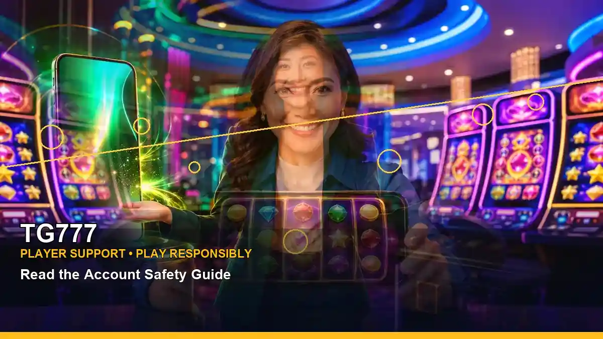 TG777 Super Wheel information visual for Philippine players, showing coins and a casino-style wheel with a reminder to check current terms